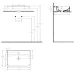 Lavabo za kupatilo Isvea SistemaU 55x38