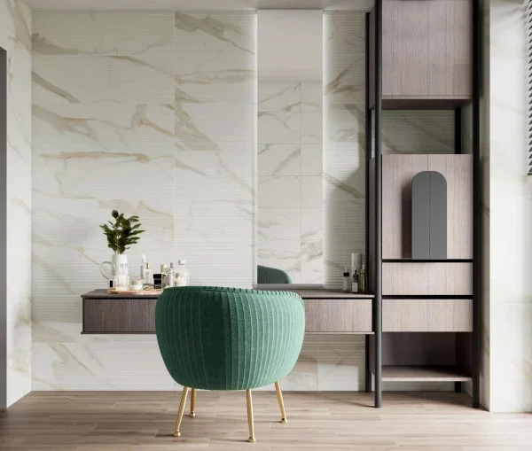 Pločice imitacija mermera Calacata Gold Matte 30x90 - MAT