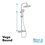 Usponska Baterija ROCA Vega Plus sa Rain Shower sistemom