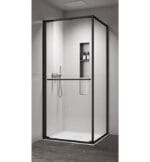 Tuš Kabina 80x80 Atlas PRO 1V Black sa jednim kliznim vratima Tuš Kabina 80x80 Atlas PRO 1V Black sa jednim kliznim vratima