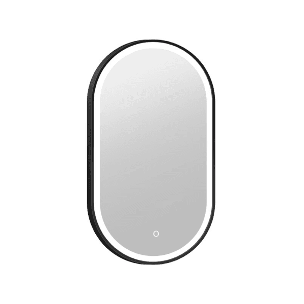 COPEN LED Ogledalo za kupatilo Black 20 Ovale 50×90