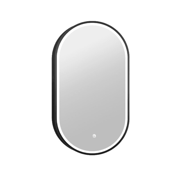COPEN LED Ogledalo za kupatilo Black 40 Ovale 50x90