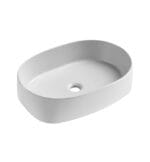 Nadgradni lavabo Ovale Thin 56x39 Grey Matte