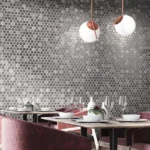 Dekorne granitne pločice Circle Glossy Grey - 30,9x30,9