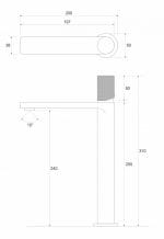 Baterija za Lavabo Visoka Copen Nook Grip Hrom Baterija za Lavabo Visoka Copen Nook Grip Hrom
