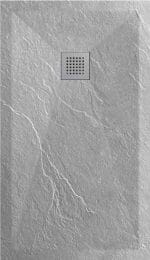 Tuš Kada Copen Slate 100x80 Grey sa Inox rešetkom