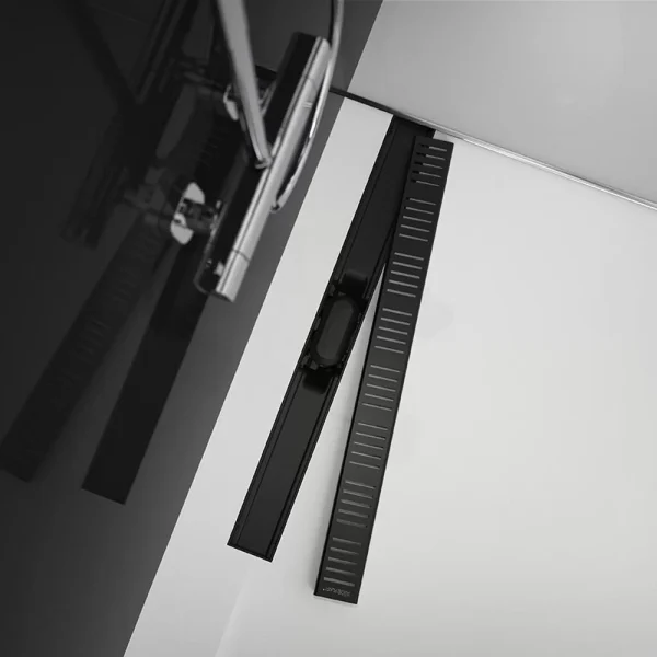 Crna Tuš Kanalica ALCA APZ19-550 BLACK - 2 u 1 KOMPLET