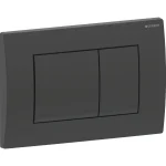 GEBERIT Ugradni Vodokotlić Duofix Basic sa DELTA 20 Square Mat Crnom Tipkom