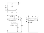 GEBERIT Lavabo Smyle 60×48 cm