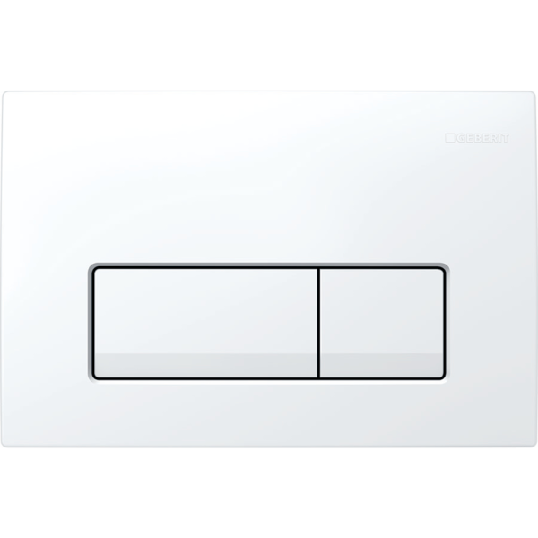 GEBERIT Ugradni Vodokotlić Duofix Basic sa DELTA 50 Square Belom Tipkom