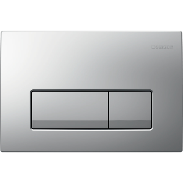 GEBERIT Ugradni Vodokotlić Duofix Basic sa DELTA 50 Square Hrom Mat Tipkom