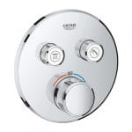 GROHE GROHTHERM SmartControl Ugradna Termostatska okrugla Baterija za Tuš Kadu sa 2 funkcije GROHE GROHTHERM SmartControl Ugradna Termostatska okrugla Baterija za Tuš Kadu sa 2 funkcije