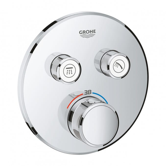 GROHE GROHTHERM SmartControl Ugradna Termostatska okrugla Baterija za Tuš Kadu sa 2 funkcije GROHE GROHTHERM SmartControl Ugradna Termostatska okrugla Baterija za Tuš Kadu sa 2 funkcije