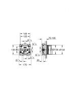 GROHE RAPIDO SmartBox Ugradno telo sa 3 funkcije 35600000