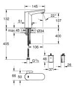 GROHE Senzorska Baterija za Lavabo EuroSmart Cosmopolitan - 6V