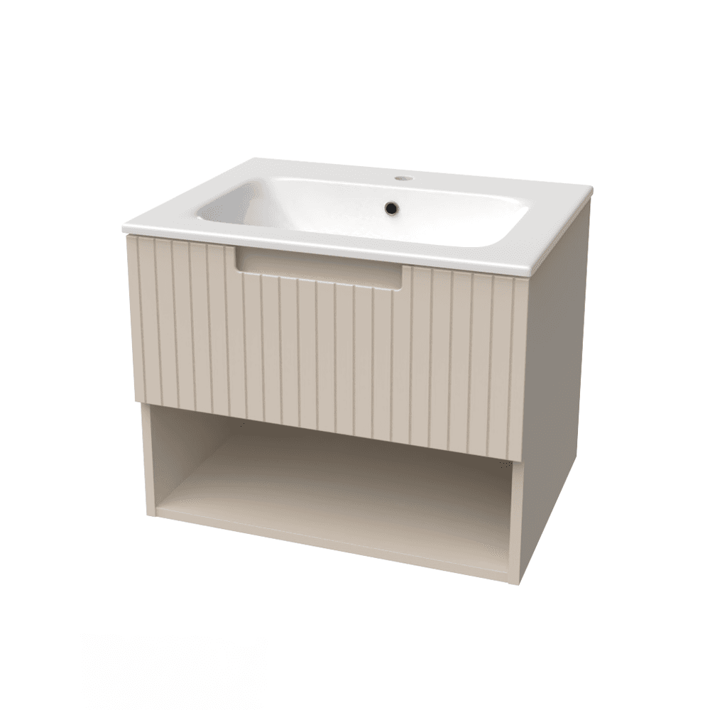 Lavabo sa Ormarićem PIEDRA svetlo Bež 60x46 1005V Lavabo sa Ormarićem PIEDRA svetlo Bež 60x46 1005V