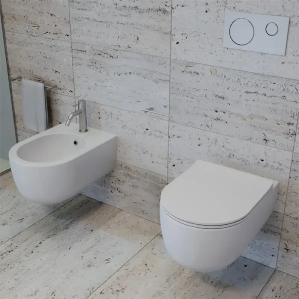 Konzolna WC šolja Olympia MILADY RimFree sa Soft Close WC daskom