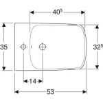GEBERIT Selnova Square podni Bide Back to Wall