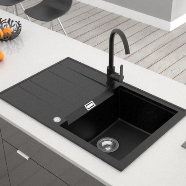 Granitna Sudopera MILO AVANGARD 58x46 sa sifonom - Lava Stone
