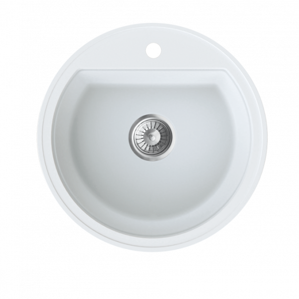 Granitna Sudopera MILO ESSENCE fi 51 sa sifonom - Magnesia White