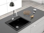 Granitna Sudopera MILO RETTO 56x51 sa sifonom - Lava Stone