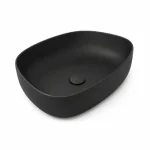 OLYMPIA Metamorfosi Nadgradni Lavabo Shapeless 55x42 - Crni Mat OLYMPIA Metamorfosi Nadgradni Lavabo Shapeless 55x42 - Crni Mat