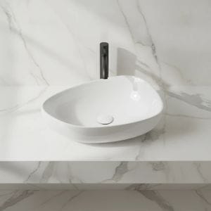 OLYMPIA Metamorfosi Nadgradni Lavabo Shapeless 55x42 - Beli Sjaj