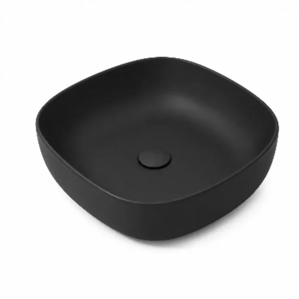 OLYMPIA Nadgradni Lavabo Metamorfosi 45x45 - Crni Mat