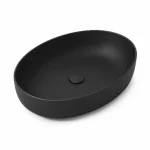 OLYMPIA Nadgradni Lavabo Metamorfosi 55x42 ovalni - Crni Mat
