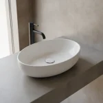 OLYMPIA Nadgradni Lavabo Metamorfosi 55x42 ovalni - Beli Sjaj