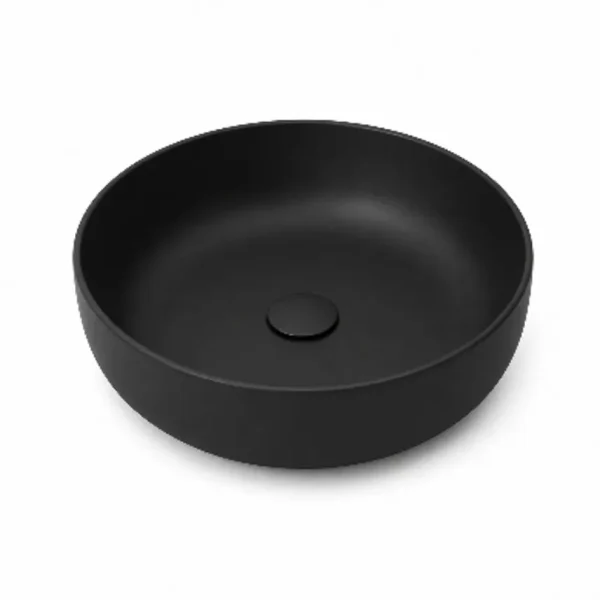 OLYMPIA Nadgradni Lavabo Metamorfosi fi 45 cm - Crni Mat