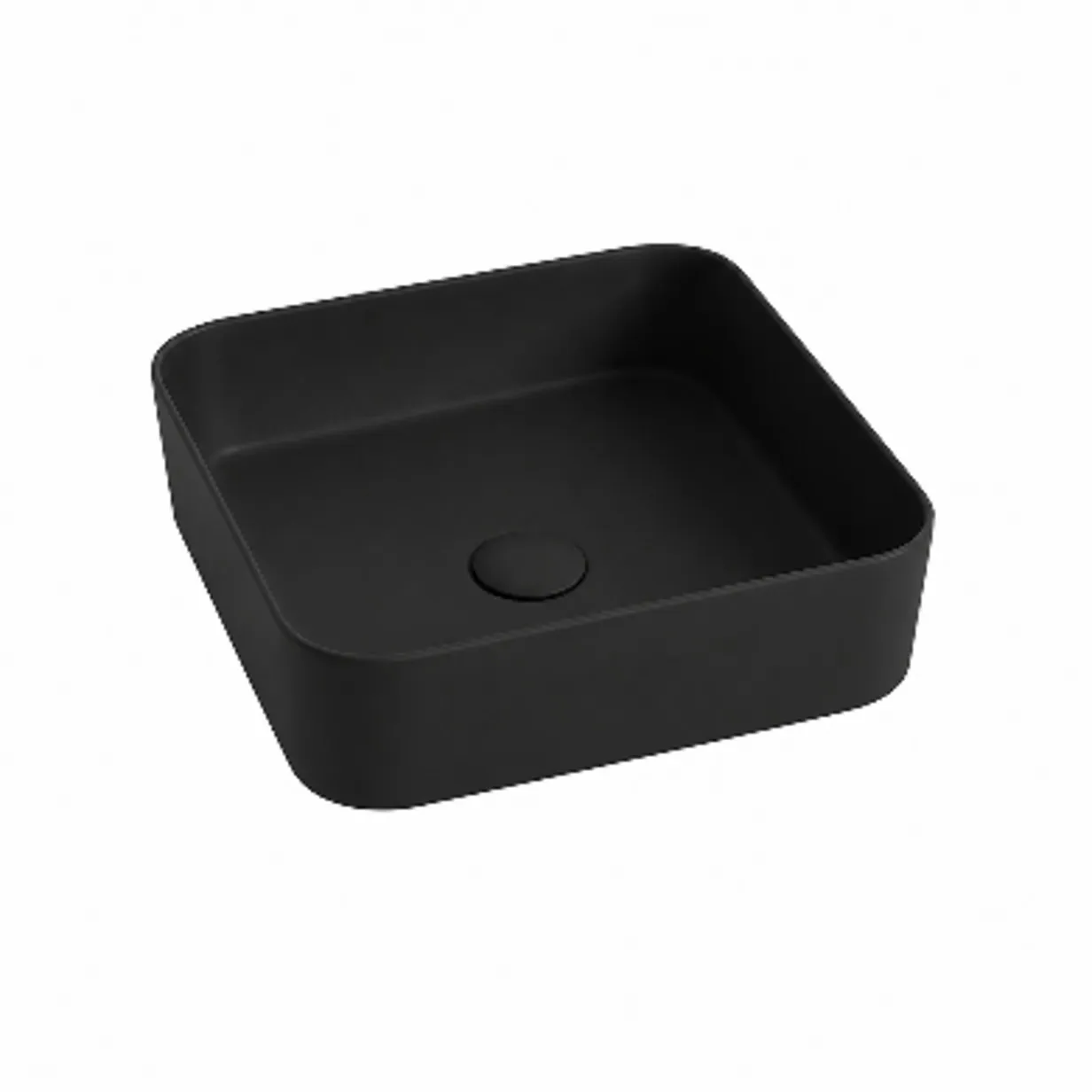 OLYMPIA Nadgradni Lavabo Smash 40x40 - Crni Mat OLYMPIA Nadgradni Lavabo Smash 40x40 - Crni Mat
