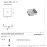 OLYMPIA Nadgradni Lavabo Smash 40x40 - Beli Sjaj OLYMPIA Nadgradni Lavabo Smash 40x40 - Beli Sjaj