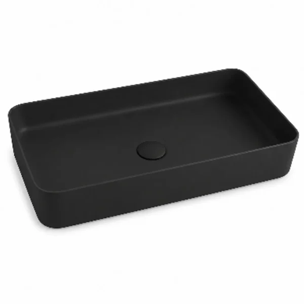 OLYMPIA Nadgradni Lavabo Smash 65x40 - Crni Mat