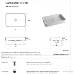 OLYMPIA Nadgradni Lavabo Smash 65x40 - Beli Sjaj OLYMPIA Nadgradni Lavabo Smash 65x40 - Beli Sjaj