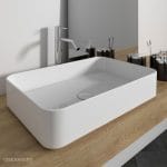 OLYMPIA Nadgradni Lavabo Smash 65x40 - Beli Sjaj