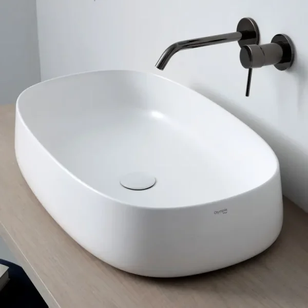 OLYMPIA Nadgradni Lavabo Wave 62x40 - Beli Sjaj