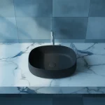 OLYMPIA Nadgradni Lavabo Wave 52x40 - Crni Mat