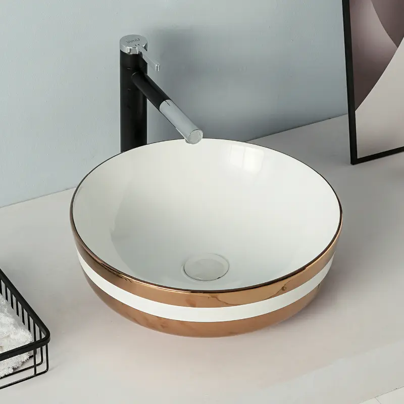 Rubicer Nadgradni Lavabo Rose Gold fi 41,5 cm Rubicer Nadgradni Lavabo Rose Gold fi 41,5 cm