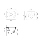 Catalano ZERO 46 konzolna WC šolja New Flush sa Soft Close daskom Catalano ZERO 46 konzolna WC šolja New Flush sa Soft Close daskom