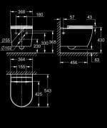 GROHE Bau Ceramic konzolna WC šolja RimLess sa Soft Close WC daskom GROHE Bau Ceramic konzolna WC šolja RimLess sa Soft Close WC daskom