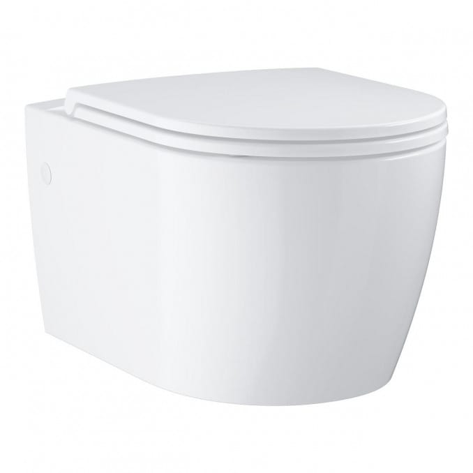 GROHE Bau Ceramic konzolna WC šolja RimLess sa Soft Close WC daskom GROHE Bau Ceramic konzolna WC šolja RimLess sa Soft Close WC daskom
