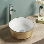 Rubicer ROUND GOLD Nadgradni Lavabo fi 36 cm Rubicer ROUND GOLD Nadgradni Lavabo fi 36 cm
