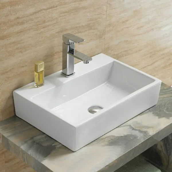 Rubicer SQUARE Nadgradni Lavabo 53x36 cm sa rupom
