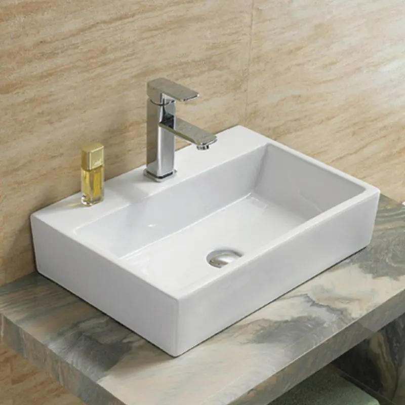 Rubicer SQUARE Nadgradni Lavabo 53x36 cm sa rupom Rubicer SQUARE Nadgradni Lavabo 53x36 cm sa rupom