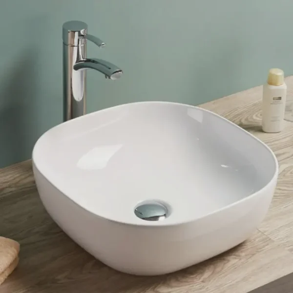 Rubicer SQUARE zaobljeni Nadgradni Lavabo 42,5x42,5 cm