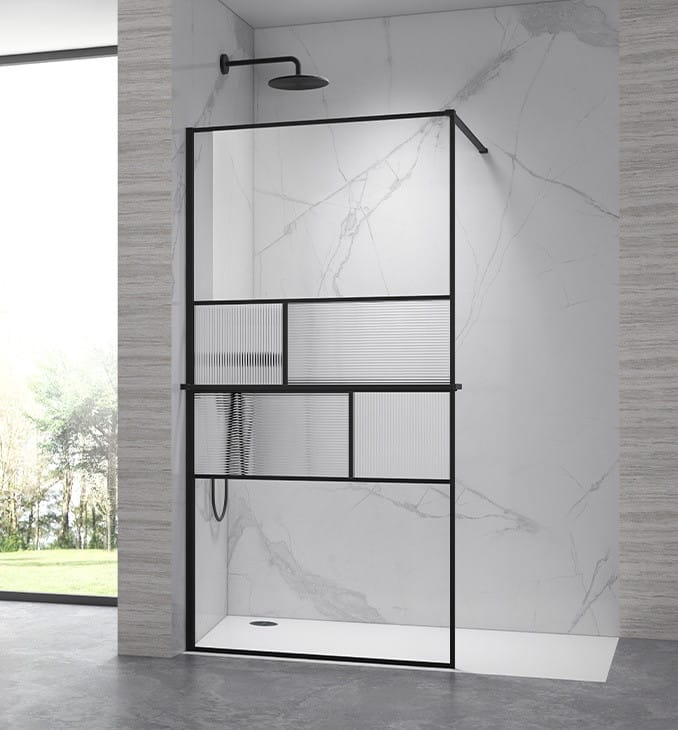 Walk In Paravan 90 Copen ARTE Black - Tuš Stena Crna 90 cm Walk In Paravan 90 Copen ARTE Black - Tuš Stena Crna 90 cm