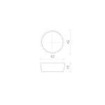 Nadgradni Lavabo Gold Sun fi 42 cm - Zlatni Mat -40% Nadgradni Lavabo Gold Sun fi 42 cm - Zlatni Mat -40%