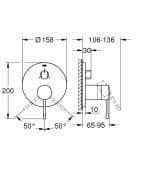 GROHE ESSENCE Ugradna Baterija za Tuš Kadu sa 3 Funkcije GROHE ESSENCE Ugradna Baterija za Tuš Kadu sa 3 Funkcije