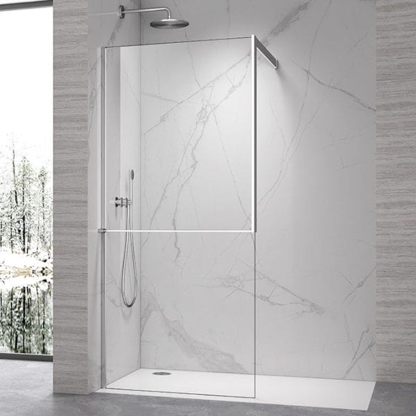 Walk In Paravan 100 Copen FRAME Chrome - Tuš Stena Hrom 100 cm